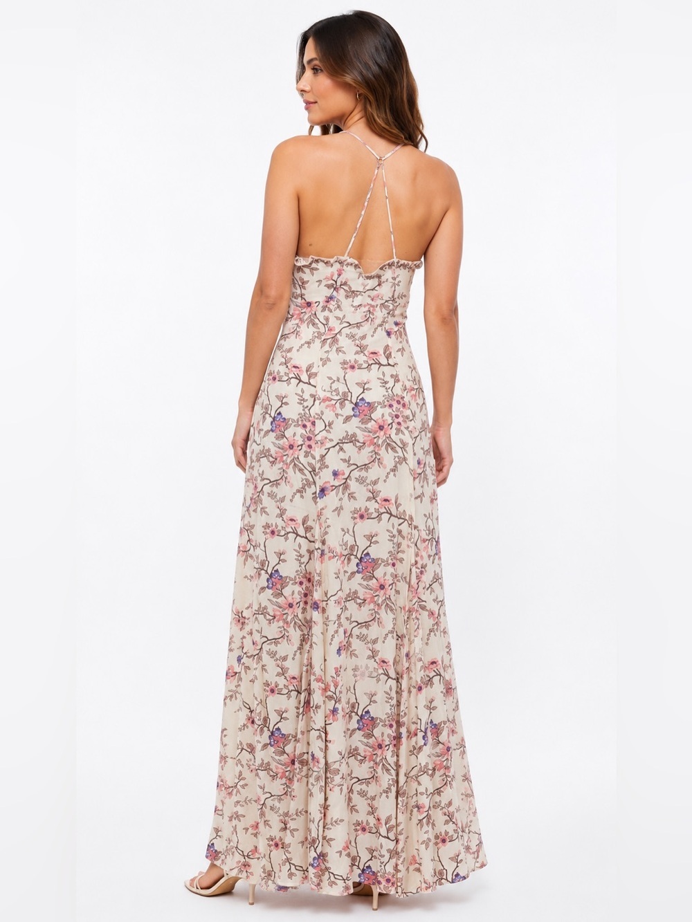 MAX STUDIO | Floral Spaghetti-Strap Maxi Dress - Picture 2 of 8